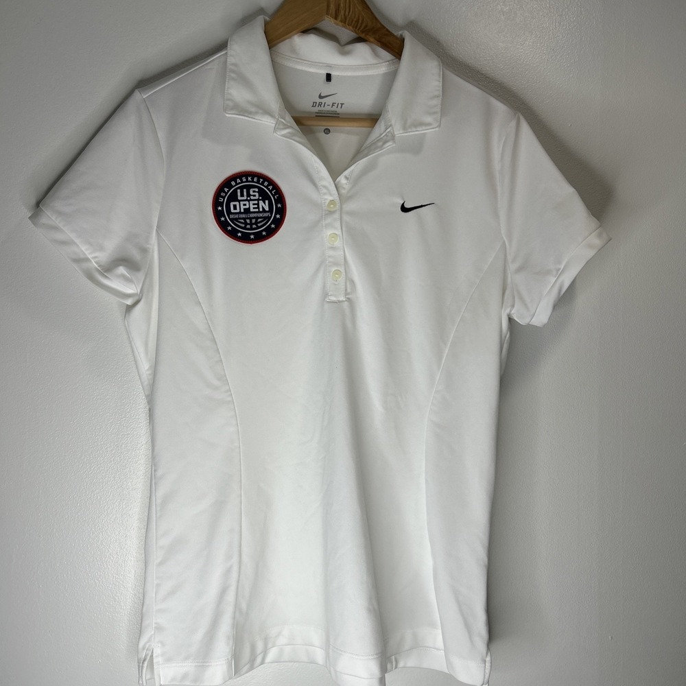 Nike Women's U.S. Open Basketball Championships Patch Dry Fit US Flag L-arm